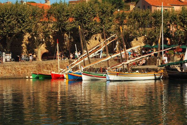 Collioure village dans le 66, et les barque catalane